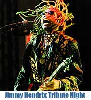 Jimi Hendrix Tribute Night: Voodoo Chile feat. R. Drayton, TM Stevens & K. LeBlanc am 04.11.2012 im Night Club des Bayerischen Hof